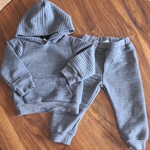 Cozy Gray Kids Hoodie and Pants Set (🛍 Bundle ANY 6/$36)
